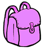 Purple Backpack Clipart