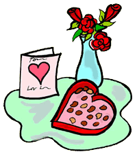 Chocolate, Roses & Card