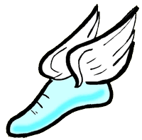 Shoe with Wings