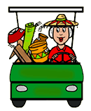 Mexican Golfer Clipart