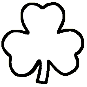 Black & White Shamrock