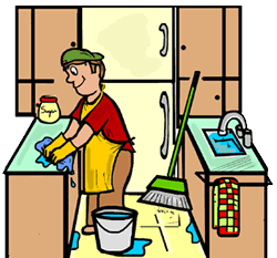 Cleaning Kitchen