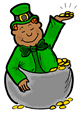 Leprechaun in Pot of Gold