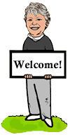Welcome Sign Woman