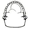 Basket full of Eggs Clipart