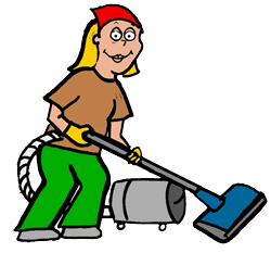 Woman Vacuuming