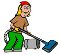 Vacuuming Clipart