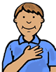 Hand Over Heart Patriotism Clipart