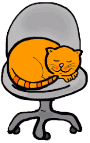 Cat Sleeping in Chair