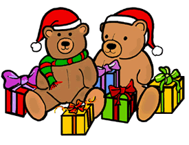 Teddy Bears with Presents
