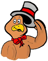 Turkey Wearing Top Hat