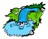 Waterfall Pond Clipart