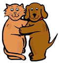 Dog & Cat Hugging