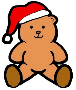 Bear in Santa Hat