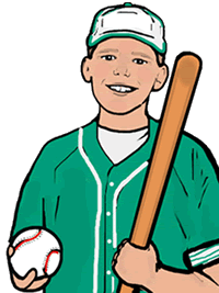 Boy Baseball Player