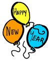 New Year Balloons