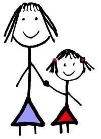 Mother & Child Holding Hands