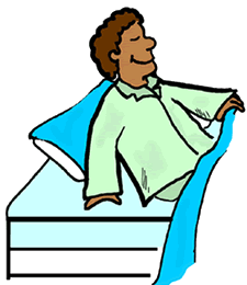 Man Going to Sleep