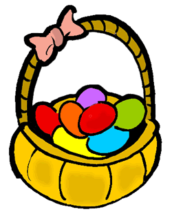 Basket of Colored Eggs