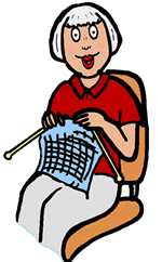 Woman Knitting