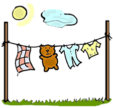 Animated Clothes Line