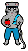 Fit Mouse Holding Apple