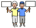 Women Holding Signs