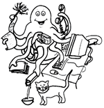 Multitasking Octopus