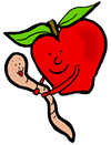 Worm in the Arms of an Apple