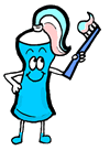 Happy Toothpaste Clipart