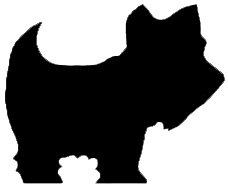 Silhouette Westie Dog Clipart