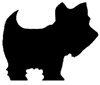 Silhouette Westie Dog Clipart