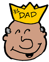 #1 Dad Crown 