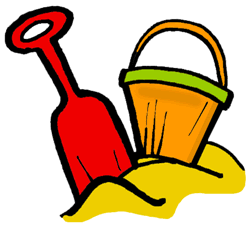 Bucket & Shovel in Sand