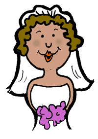 Bride Holding Flowers