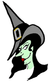 Green Witch Clipart 