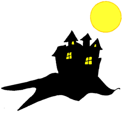 Haunted House Silhouette Clipart