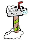 North Pole Mailbox Clipart
