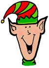Happy Elf Clipart