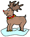 Red-Nose Reindeer Clipart