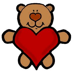 Bear Hugging Heart Clipart