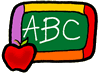 Chalkboard with Apple