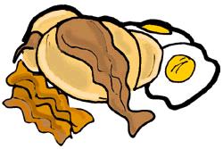 Bacon, Eggs & Pancakes Clipart