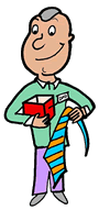 Father's Day Tie Gift Clipart