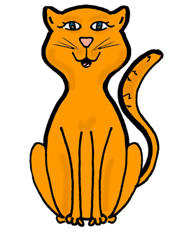 Orange Cat Clip Art