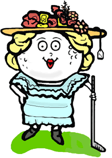 Golf Ball Minnie Pearl