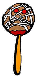 'Mummy' Candy Apple Clipart