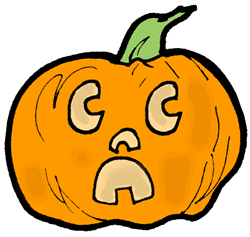 Scared Pumpkin Clipart