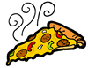 Hot Deluxe  Pizza Clipart