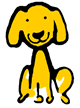 Stick Figure Labrador Dog Clipart